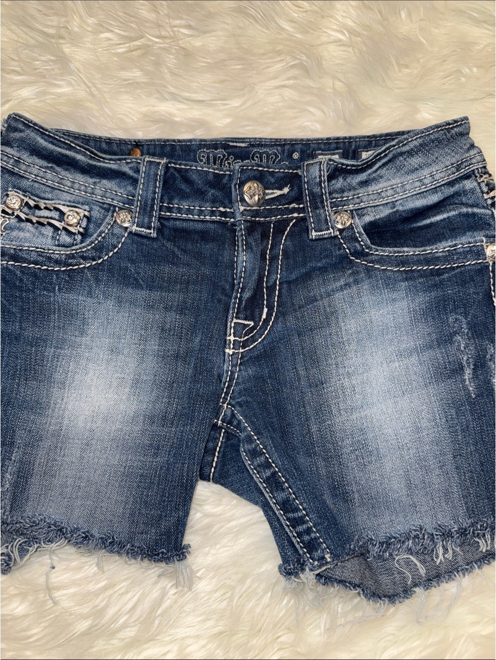 Miss Me Women's Denim Capri Shorts Size 27